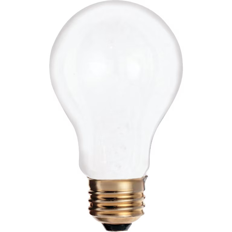 Satco S6050 25 Watt 185 Lumens A19 Incandescent Soft White 2700K Frosted Light Bulb, 2-Pack | Walmart (US)