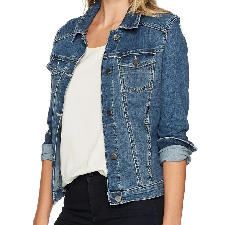 Riders by Lee Indigo Stretch Denim Jacket - Walmart.com | Walmart (US)