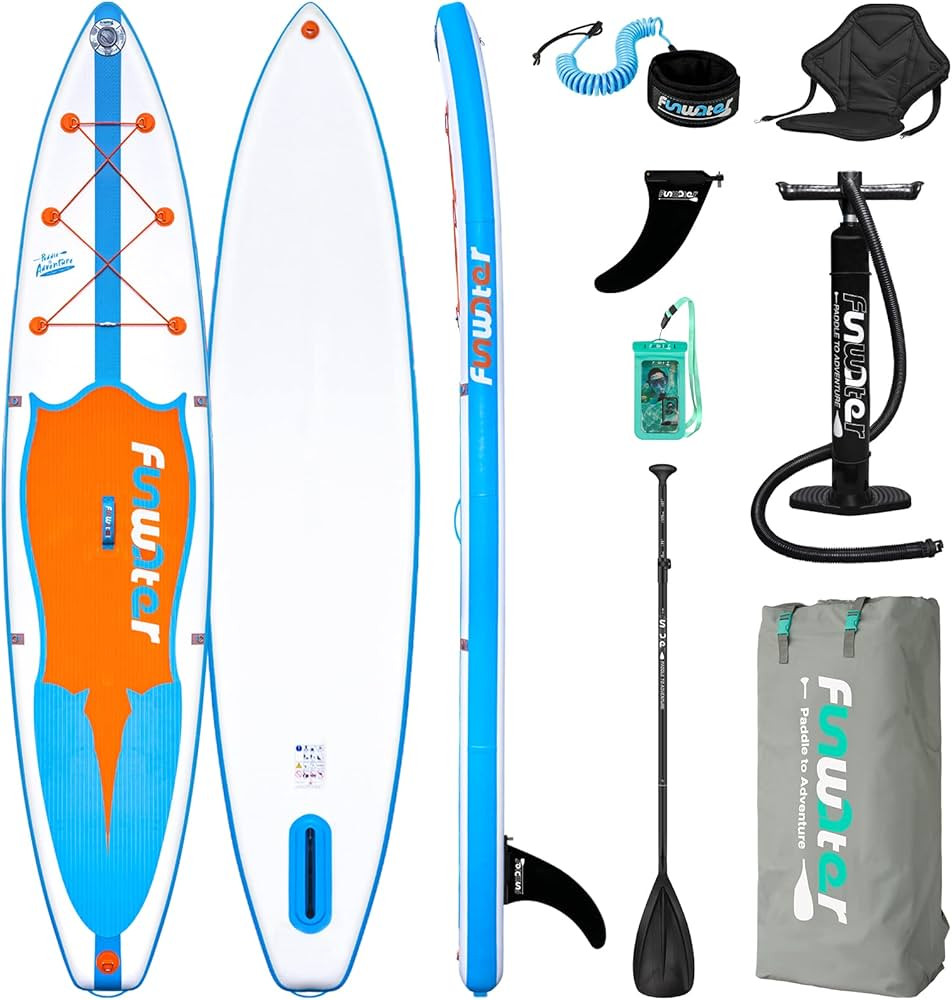 FunWater SUP Inflatable Stand Up Paddle Board Ultra-Light Inflatable Paddleboard with ISUP Access... | Amazon (US)