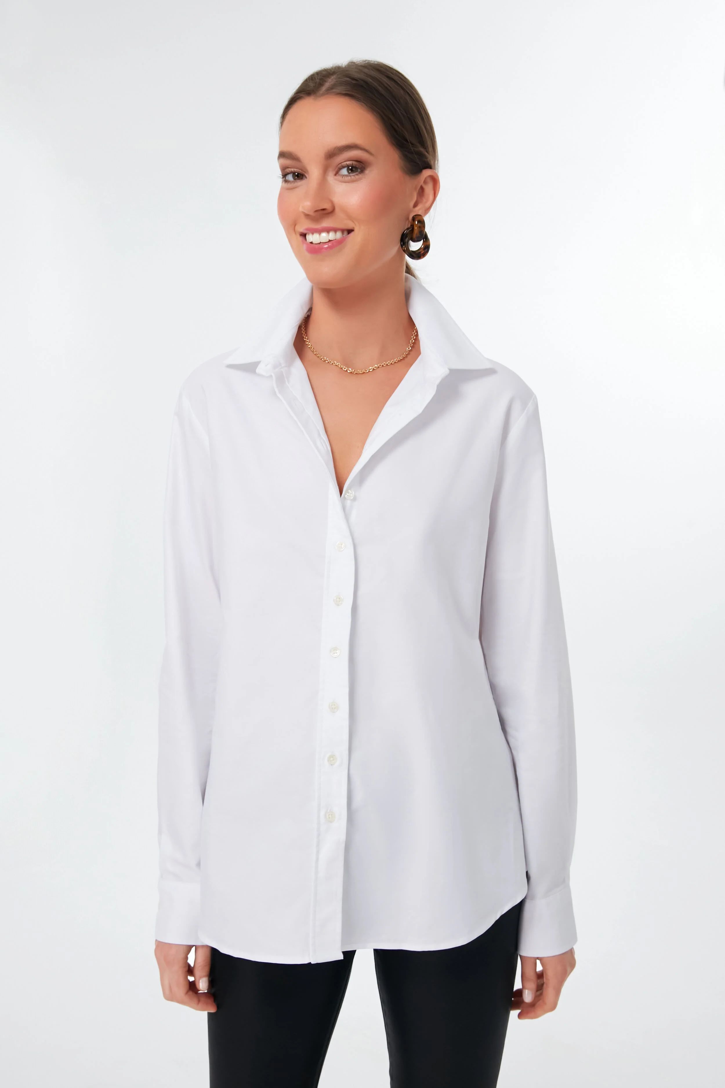 White Oxford Boyfriend Shirt | Tuckernuck (US)