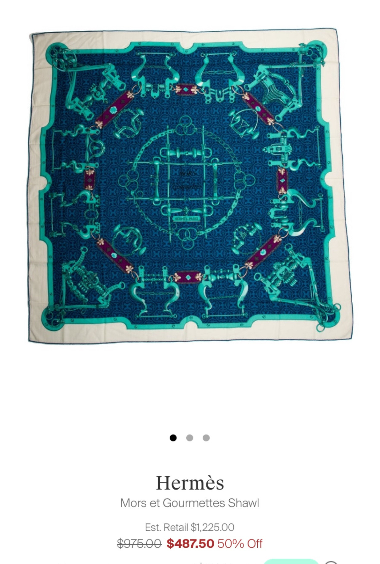 Hermes scarf the real real cashmere silk 140cm 