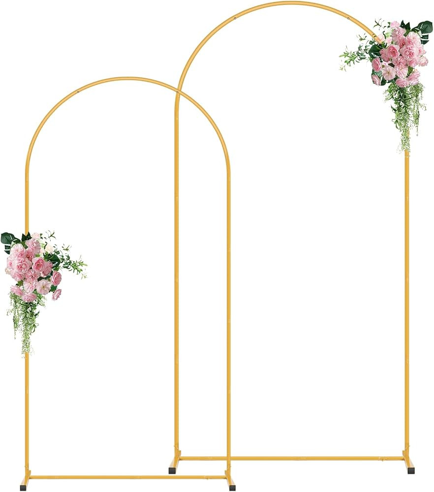 Amazon.com: Metal Arch Backdrop Stand Set of 2 (7.2FT/6FT), Balloon Arch Stand, Metal Background ... | Amazon (US)