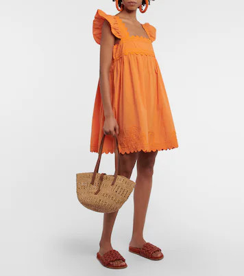 Cotton poplin minidress | Mytheresa (US/CA)