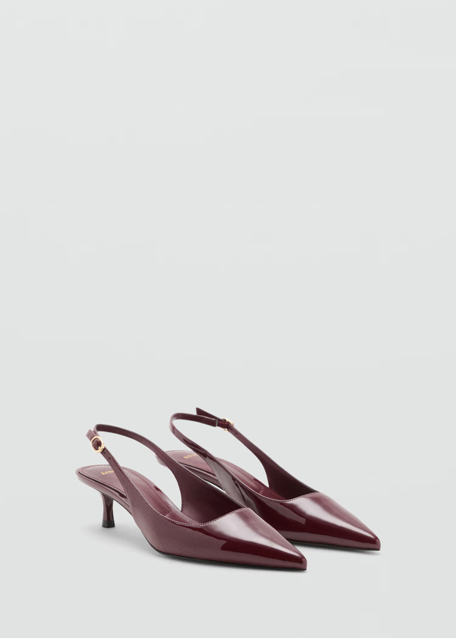 Kitten-heel patent leather shoes | Mango (US/MX/AU)