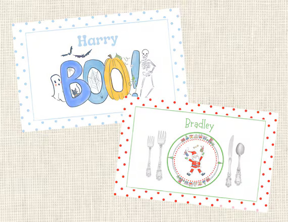 Personalized Christmas - Halloween - Thanksgiving Placemat/ Holidays | Etsy (US)