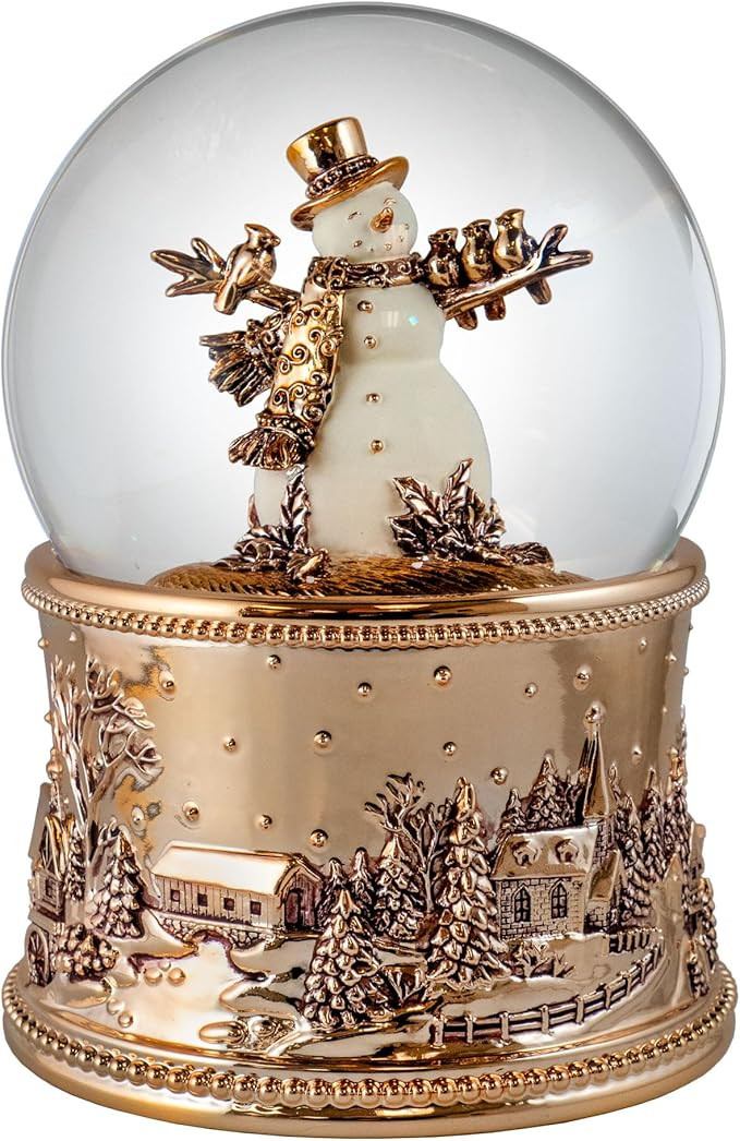 100MM Revolving Snowman Blowing Snow Globe by The San Francisco Music Box | Amazon (US)