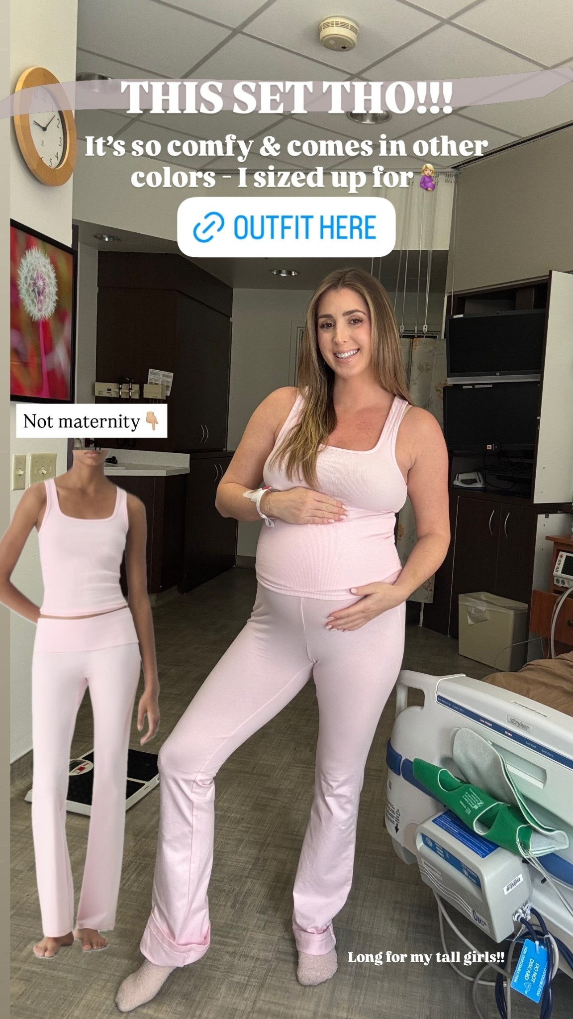 Not maternity👇🏼  THIS SET THO!!! It’s so comfy & comes in other colors - I sized up for🤰🏼 Long for my tall girls!!