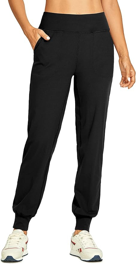 CRZ YOGA Women's Ultra Soft Yoga Joggers Loose Fit High Waist Workout Lounge Pants with Pockets -... | Amazon (US)