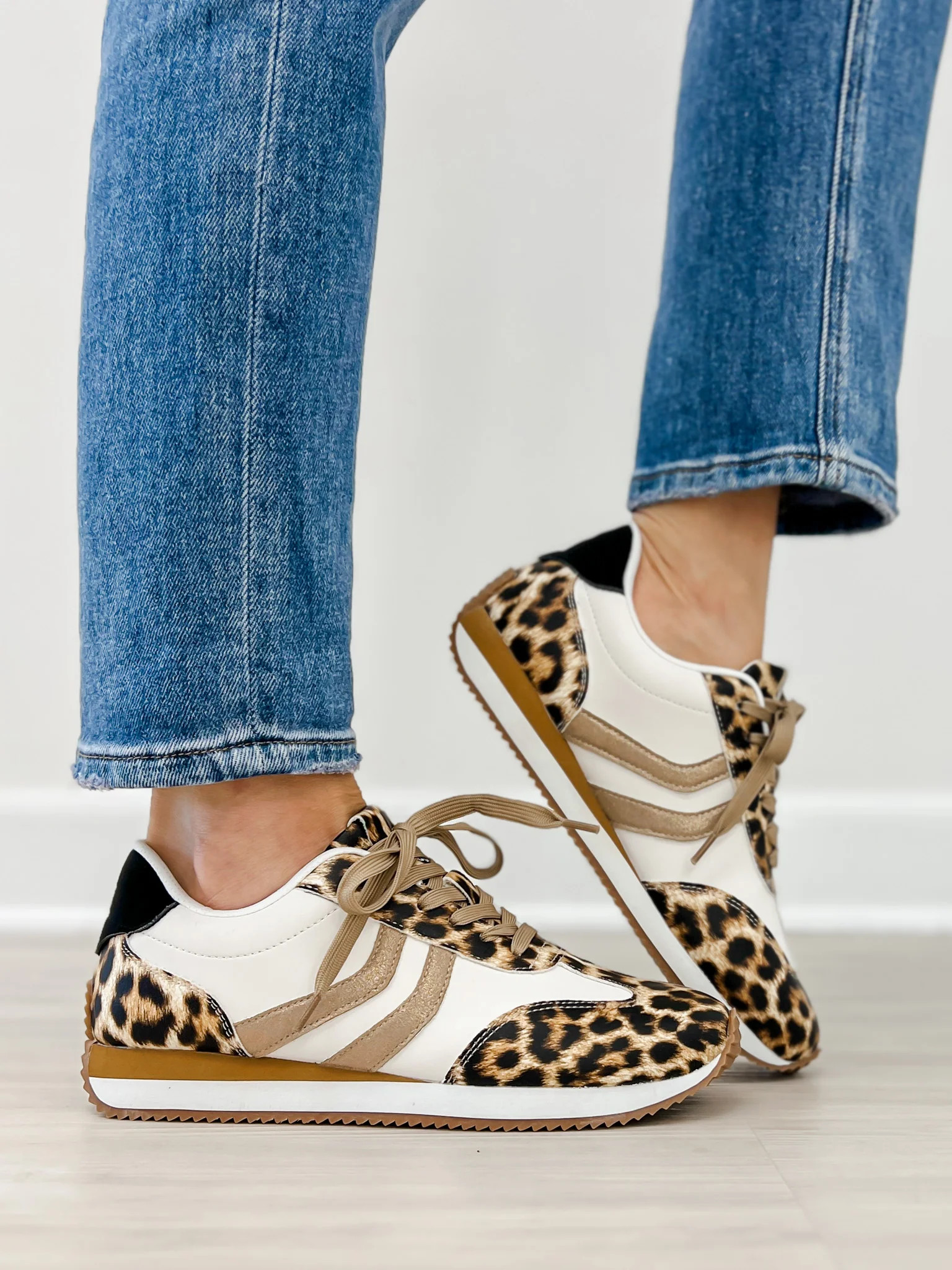 Corkys Kickoff Tennis Shoes in Leopard Combo | Emma Lou's Boutique
