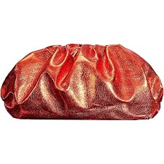 PHILOMENA Dressy Vegan Leather Clutch Purse for Women, Soft Pleated PU Evening Purse for Weddings... | Amazon (US)