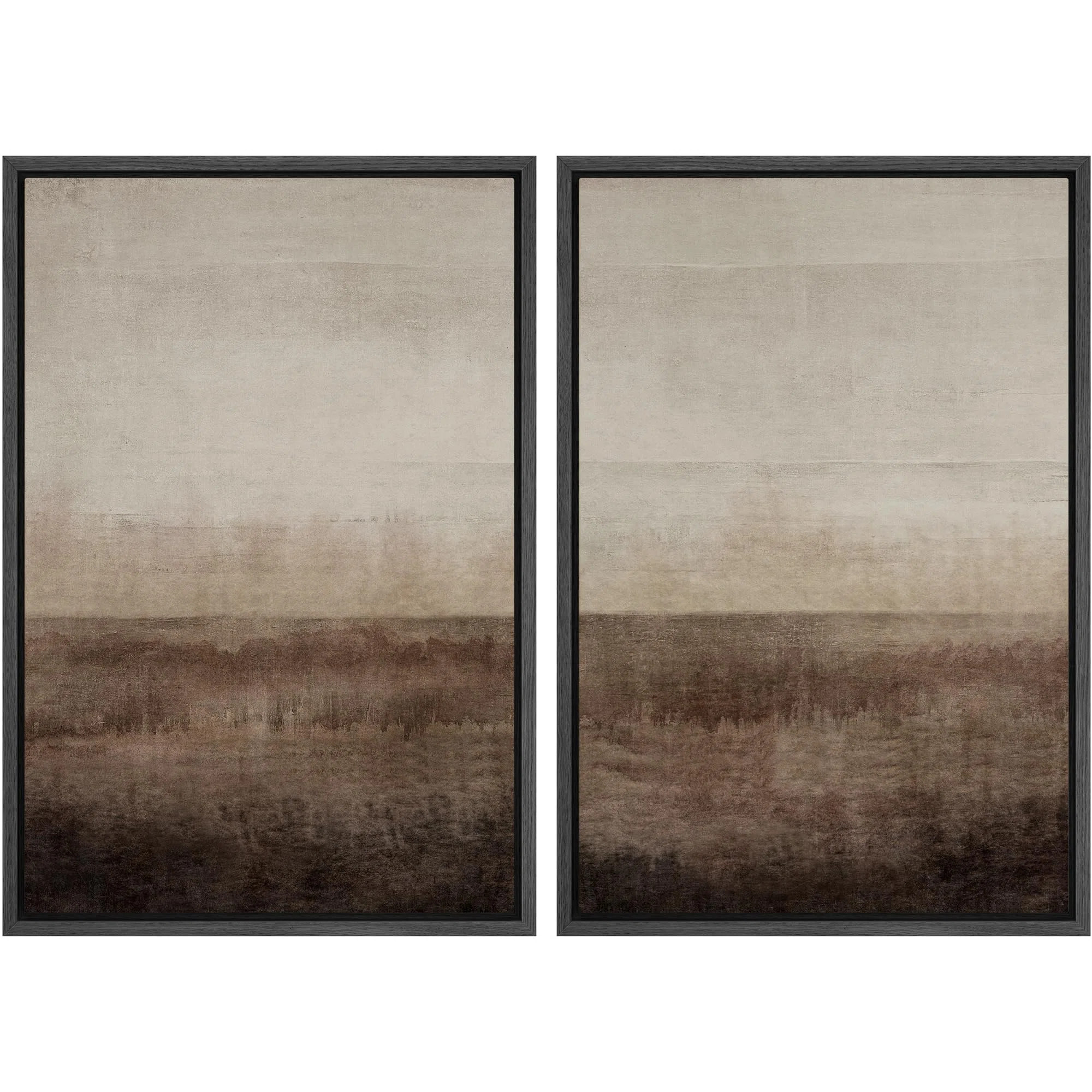 wall26 " Earthen Layers Abstract Earth Tone " 2 - Pieces on Canvas & Reviews | Wayfair | Wayfair North America