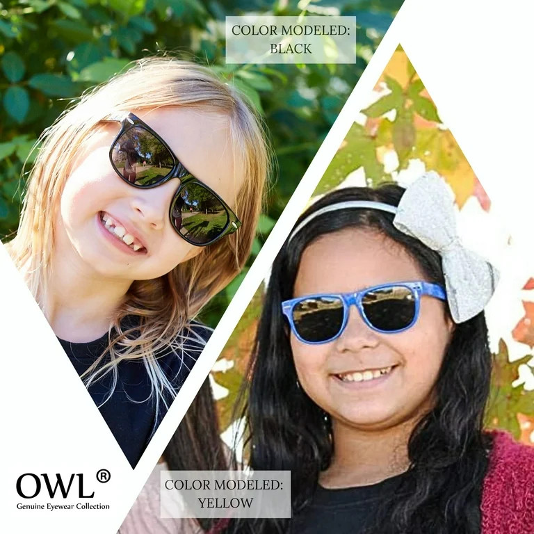 Kids Retro Sunglasses - Matte-Blue Frame / Smoke Polarized Lens | Walmart (US)