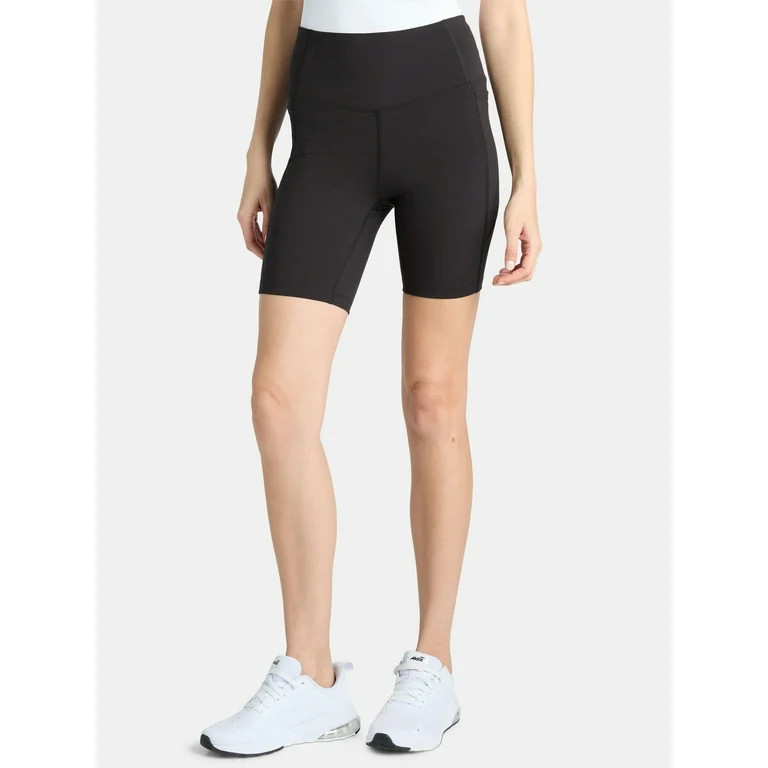 Athletic Works Women's and Women's Plus High Rise Bike Shorts, Size XS-4X | Walmart (US)