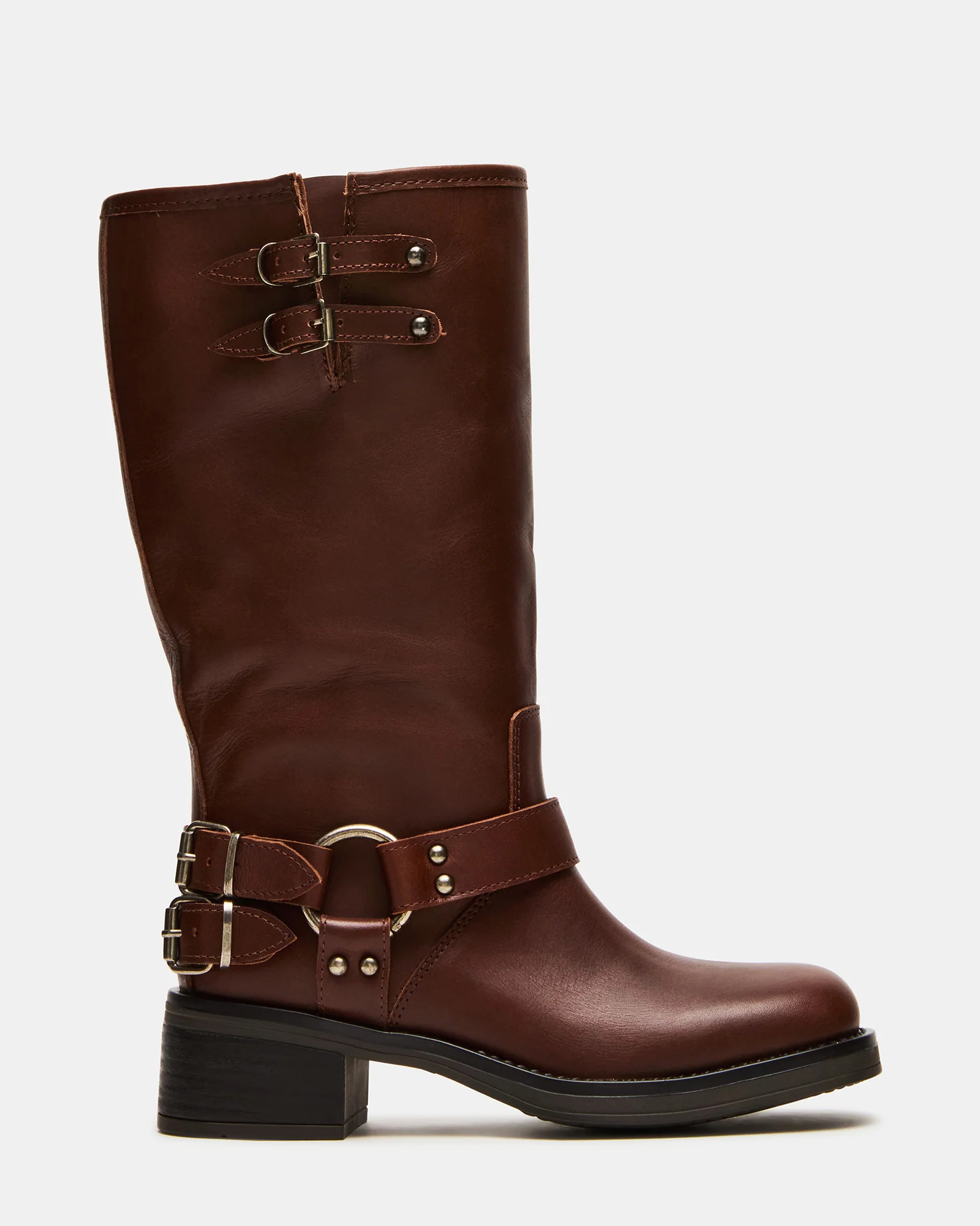 ASTOR Brown Leather Wide Calf Knee-High Women's Boot | Steve Madden (US)