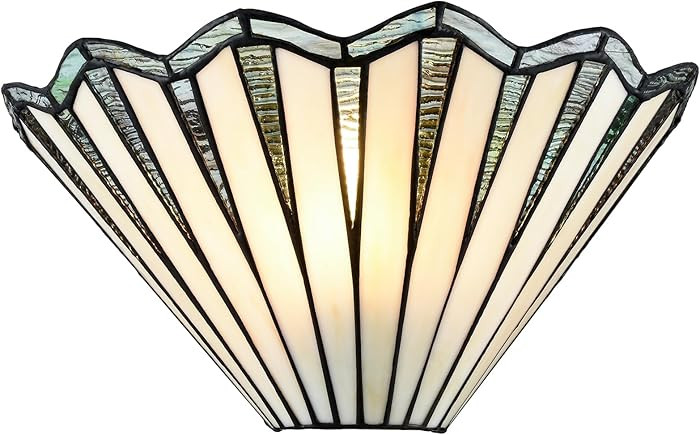 Tiffany Style Wall Sconce 12.2-Inch Stained Glass Wall Light Fixture, Mission Tiffany Sconces Wal... | Amazon (US)