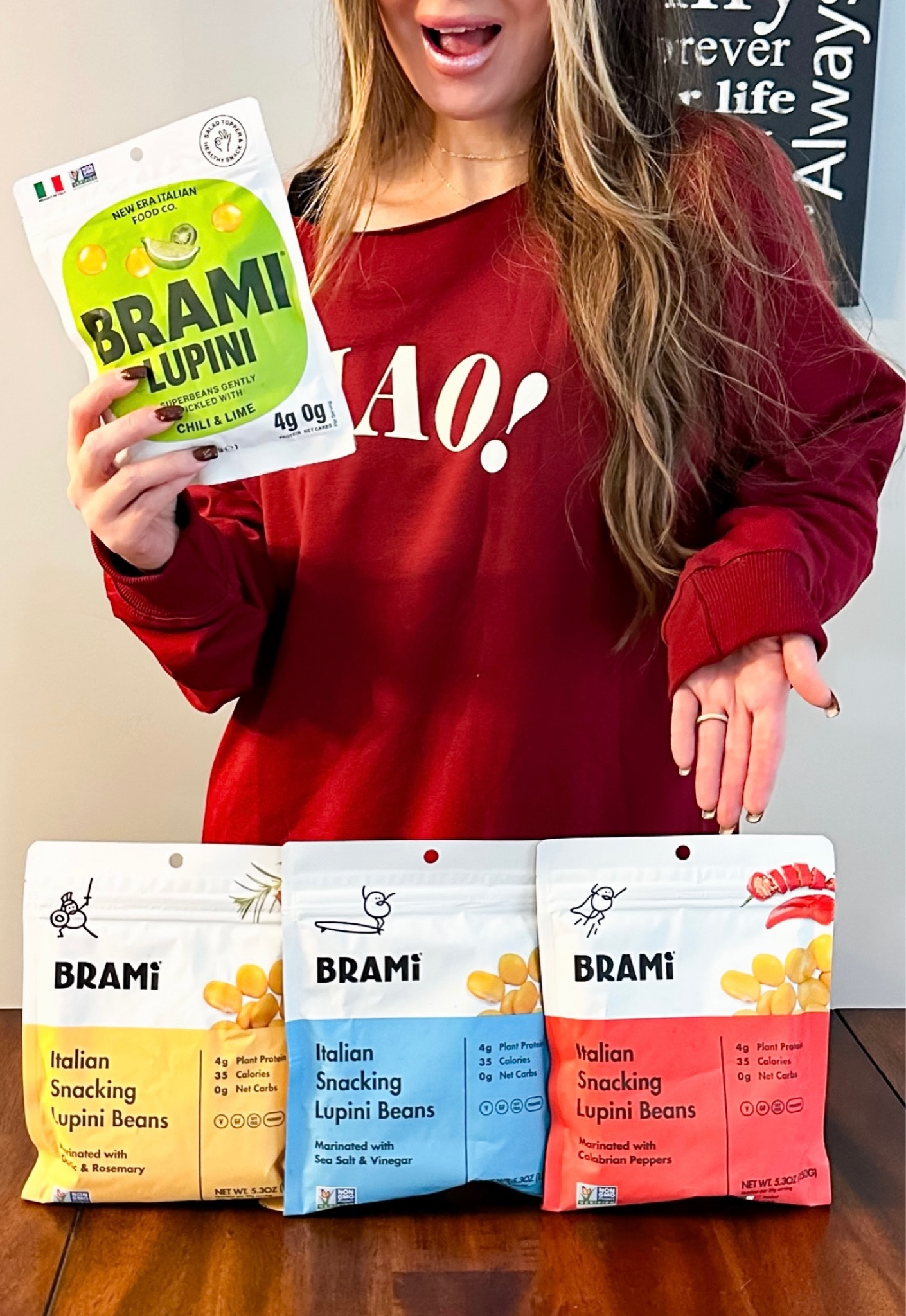 𝐅𝐨𝐨𝐝 𝐅𝐫𝐢𝐝𝐚𝐲! 🫘🥙🍅
𝑩𝒓𝒂𝒎𝒊 𝑳𝒖𝒑𝒊𝒏𝒊 𝑩𝒆𝒂𝒏𝒔!! 

Did you catch my reel last Friday about Brami pasta? Did you know @enjoybrami also has Lupini snacking beans!! 🙌🏻 These little beans have so many health benefits! They have a ton of protein and some people actually use them as an appetite suppressant. Who knew! Eating just a handful can make you feel full longer. Now that’s something I can get behind 💃🏻 My favorite part… they are also a natural way to help with gut health and have a high fiber content so help with lowering bad cholesterol levels in return helping with heart health heart ❤️ 
These power punching little beans are perfect for snacking, on the go treats, making salads, or any of your favorite recipes. The possibilities are endless! AND they are ready made to eat, flavored and ready to go in a resealable pouch! I made an amazing on the go salad with the the Garlic and Rosemary. Perfect for making ahead on busy days. 👏🏻

𝑩𝒓𝒂𝒎𝒊𝒔 𝑨𝒎𝒂𝒛𝒊𝒏𝒈𝒔 𝑭𝒍𝒂𝒗𝒐𝒓𝒔! 
🔥 Hot Calabrian Pepper 
🧄Garlic & Rosemary
🌶️Chili & Lime 
🧂Sea Salt & Vinegar

🫘🌶️🥙🧄
You can shop this reel on my 𝐋𝐓𝐊!!
@liketoknow.it
 https://www.liketoknow.it/NonnieIsMyName 
✨
How to shop my looks!
✨Download the FREE LIKEtoKNOW.it app
✨Follow me: nonnieismyname 
✨Screenshot any photo for instant access!

✨
 #influencer #bloggers  #LTK #photoOfTheDay  #fashionover40 #hair #Model #instagood  #kitchen #Instablogger #trending #trends #rustic #recipies #homemade #athome #easyrecipies #easyitalian #hungryfamilies #homecookin #italianrecipies #easyrecipies #delicious #familyevents #recipies #homemade #italiansalad #italianpastasalad #bramipasta #enjoybrami #lupinibeans #luninipasta #lupinibeans 


#LTKstyletip #LTKfindsunder50 #LTKhome