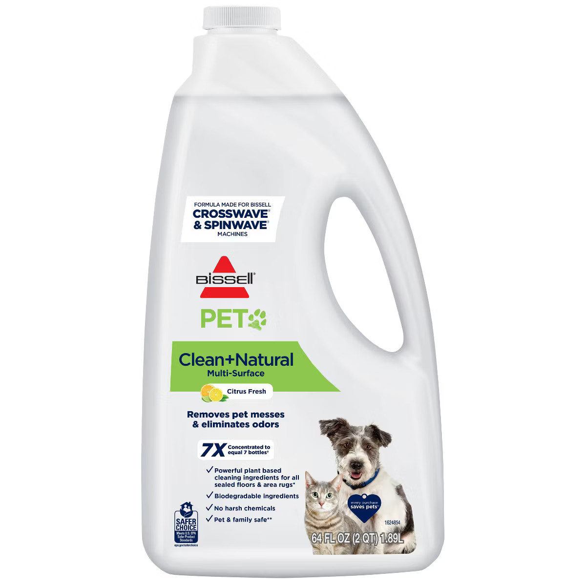 BISSELL 64oz Pet Clean + Natural Multi-Surface Formula - 31231 | Target