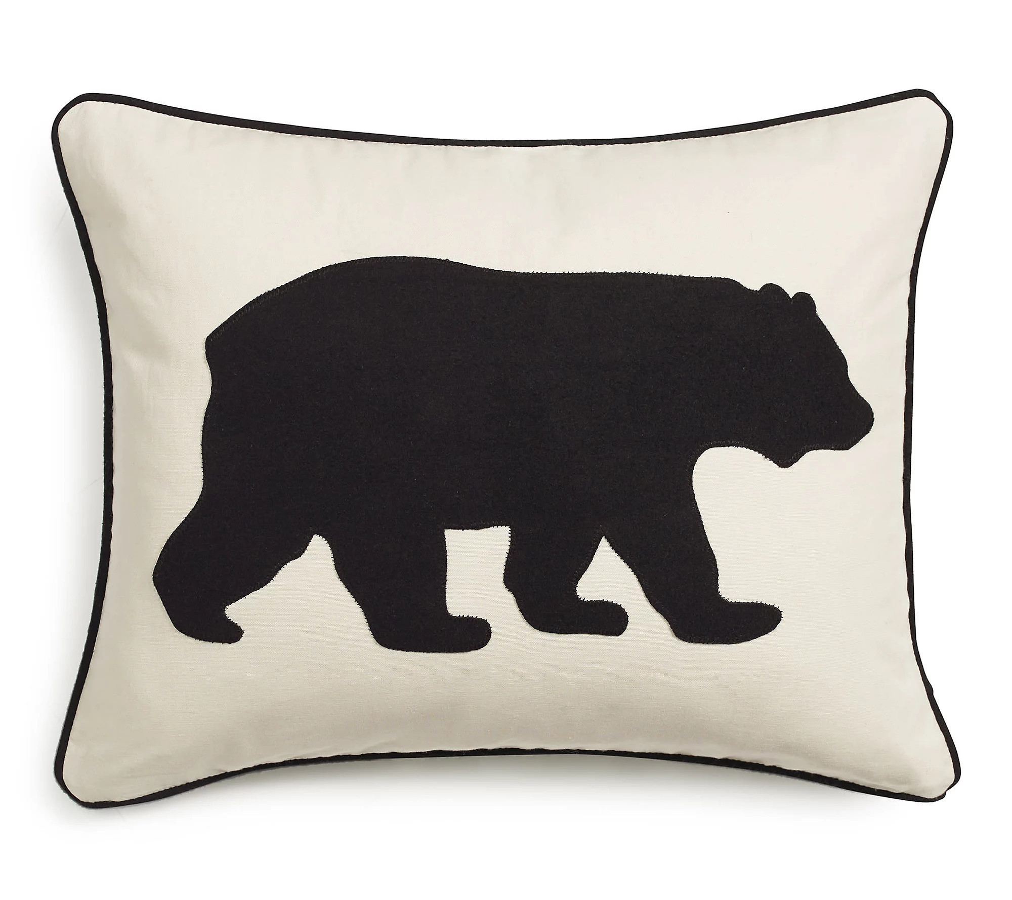 Eddie Bauer Bear Black Cotton 16x20 Breakfast P illow | QVC