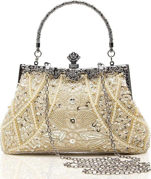BABEYOND Evening Clutch Purses for Women - Vintage Evening Bag Accessories for Women Gatsby 1920s... | Amazon (US)