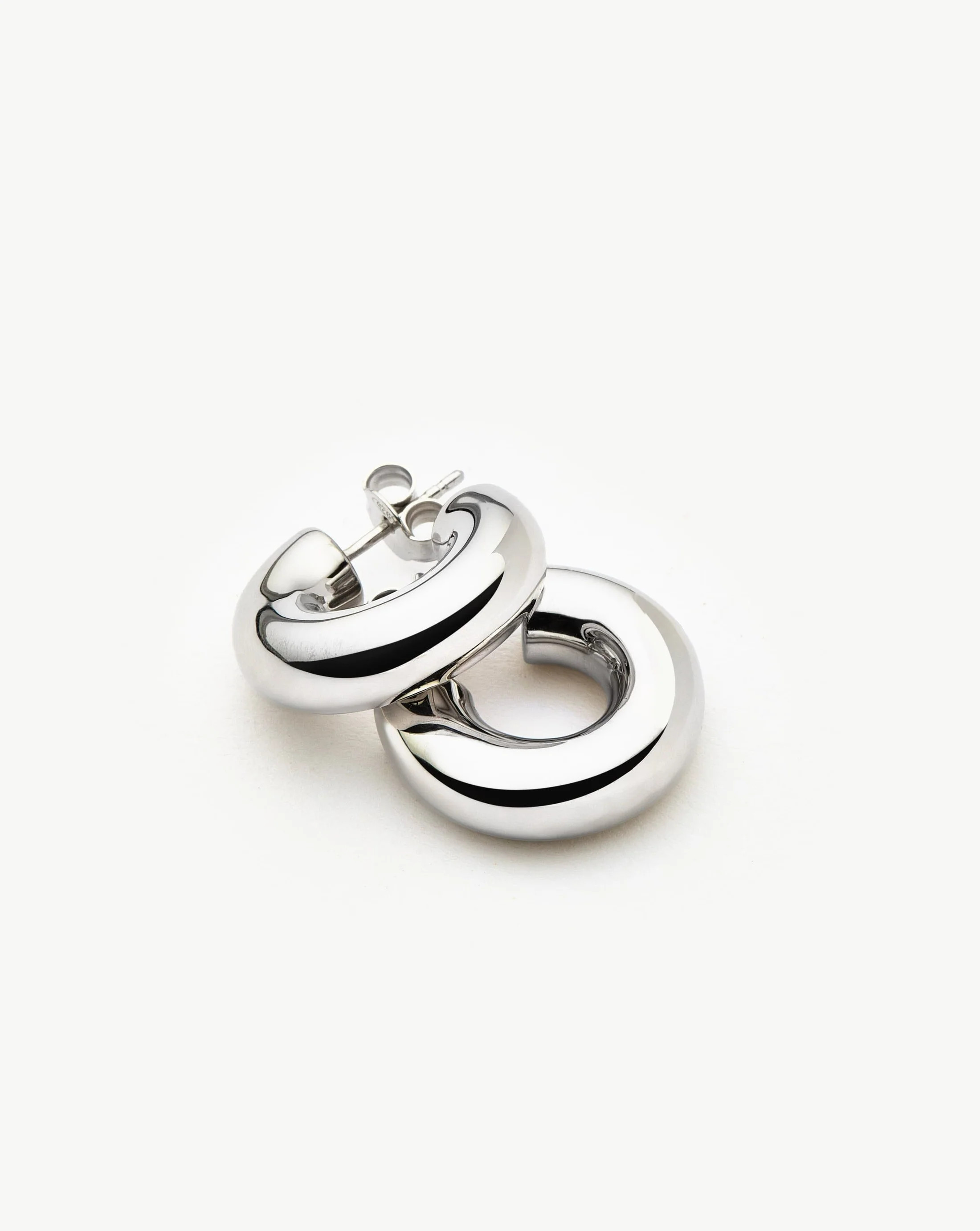 Chubby Small Hoop Earrings | Sterling Silver Earrings | Missoma UK