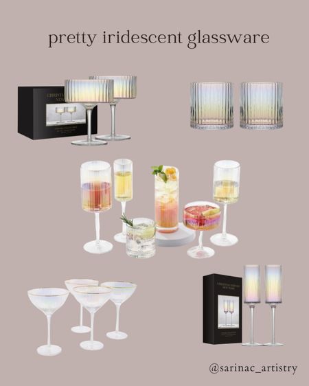 These iridescent glasses are the prettiest hostess gift to give this holiday season.

Elegant glassware can elevate any dinner party 🍸

#holidaygift #holidays #hostessgift 

#LTKfindsunder50 #LTKHoliday #LTKGiftGuide