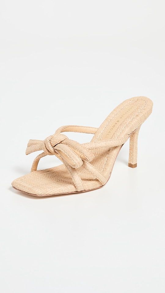 Raffia Bow Heeled Sandals | Shopbop