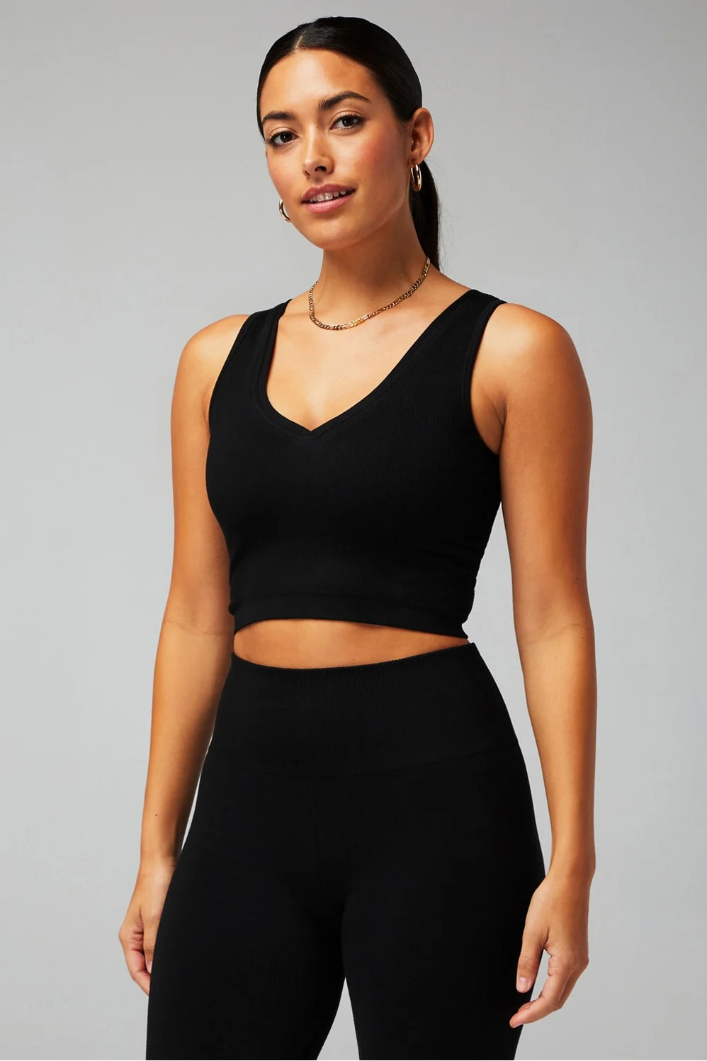 Cloud Seamless V-Neck Crop Tank | Fabletics - North America