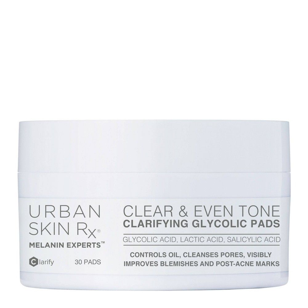 Urban Skin Rx Clear & Even Tone Clarifying Glycolic Pads - 30ct | Target