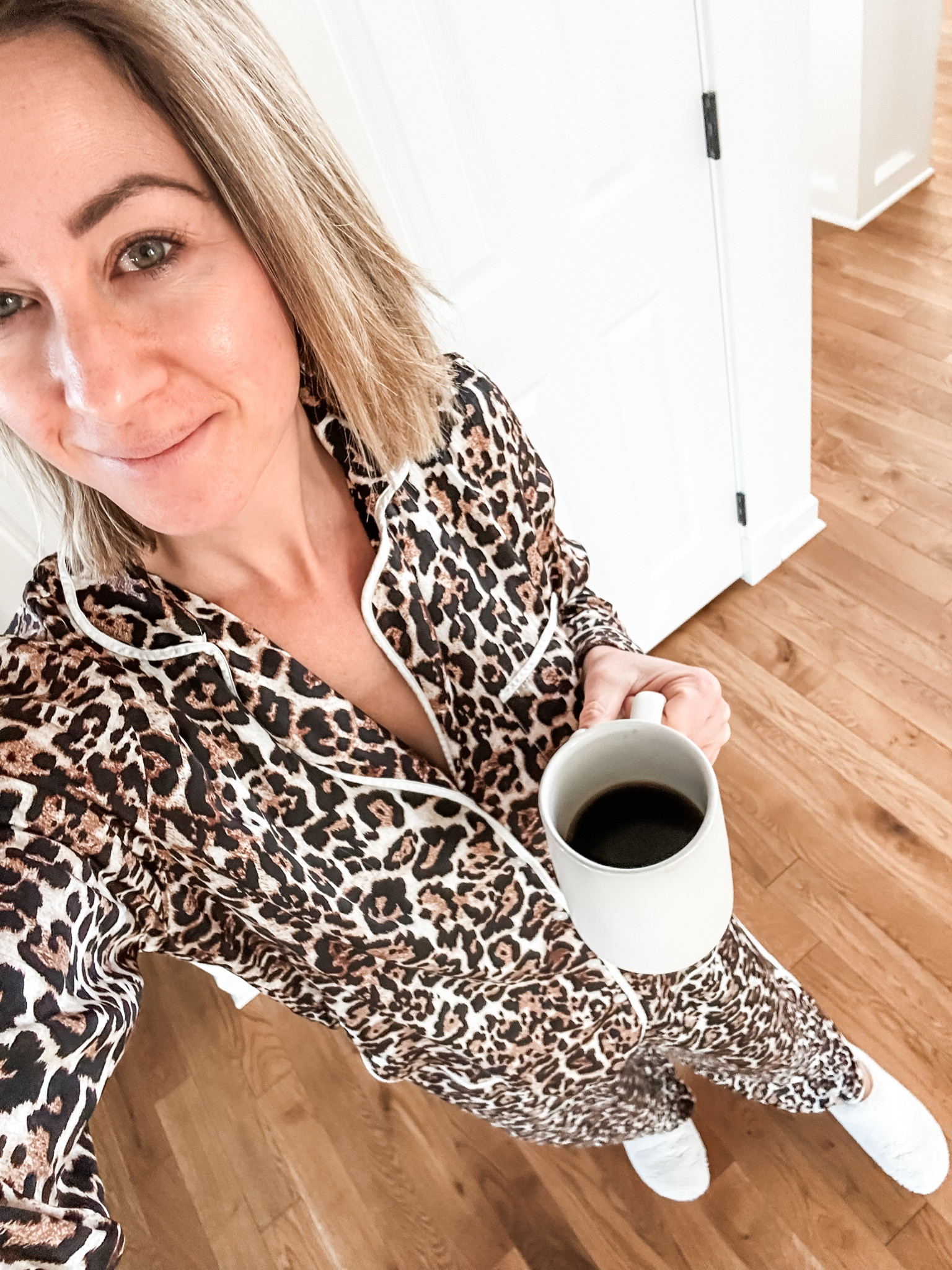 My favorite pair of pajamas right now 😍 kids are off school or have a delay so slow morning and I’m enjoying it so much 🥰

#LTKFindsUnder50 #LTKMostLoved #LTKSeasonal