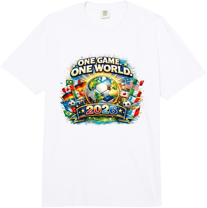 Global Soccer Fest 2026 North America Tour USA Canada Mexico Comfort Colors Adult Heavyweight T-S... | Amazon (US)