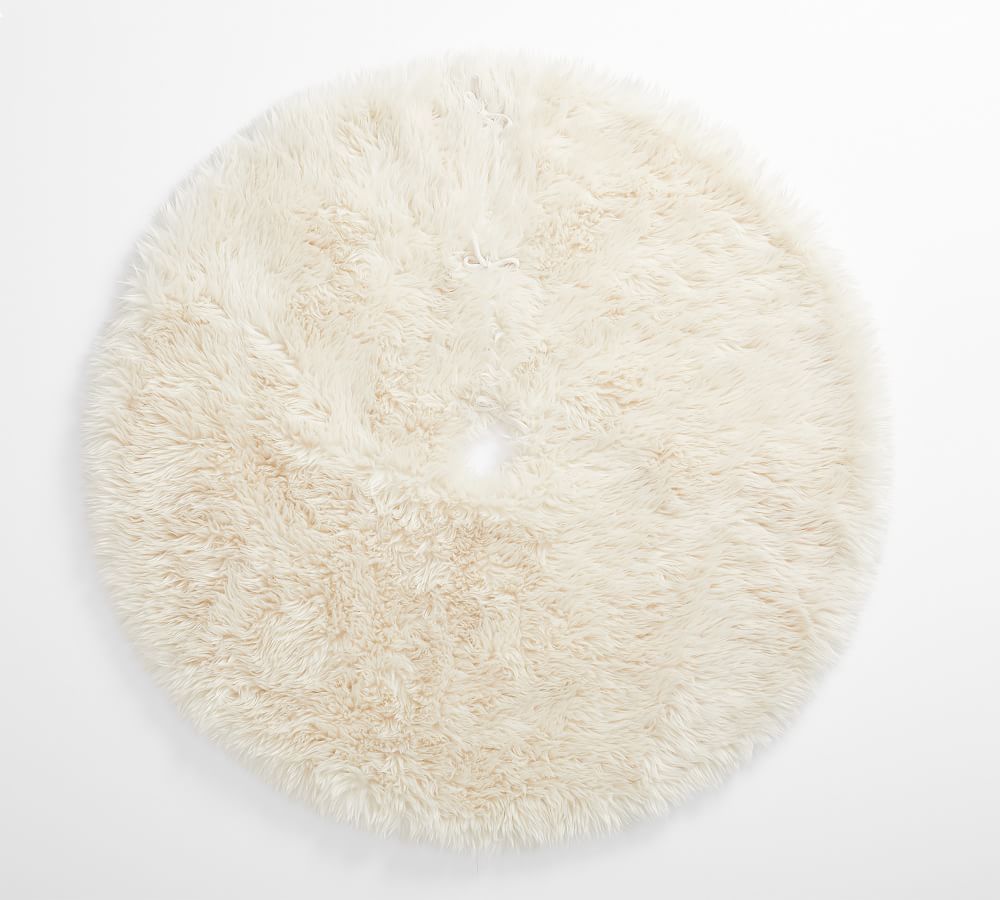 Luxe Faux Fur Tree Skirt | Pottery Barn (US)