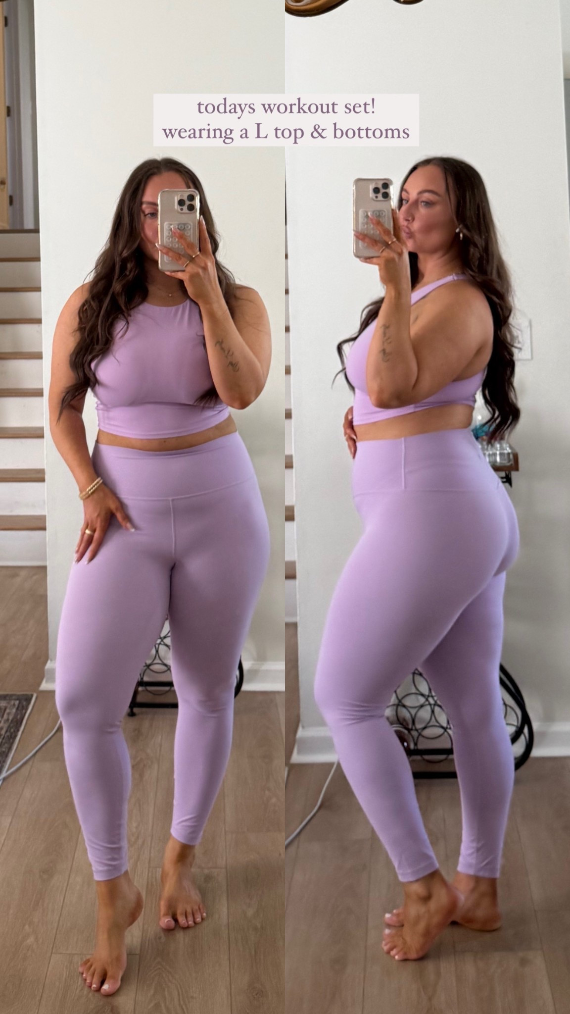 Wearing a Large! obsessed with this active leggings set, so buttery soft

#LTKMidsize #LTKActive #LTKSeasonal