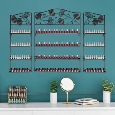 Wall-Mounted Iron Nail Polish Rack | Wayfair North America