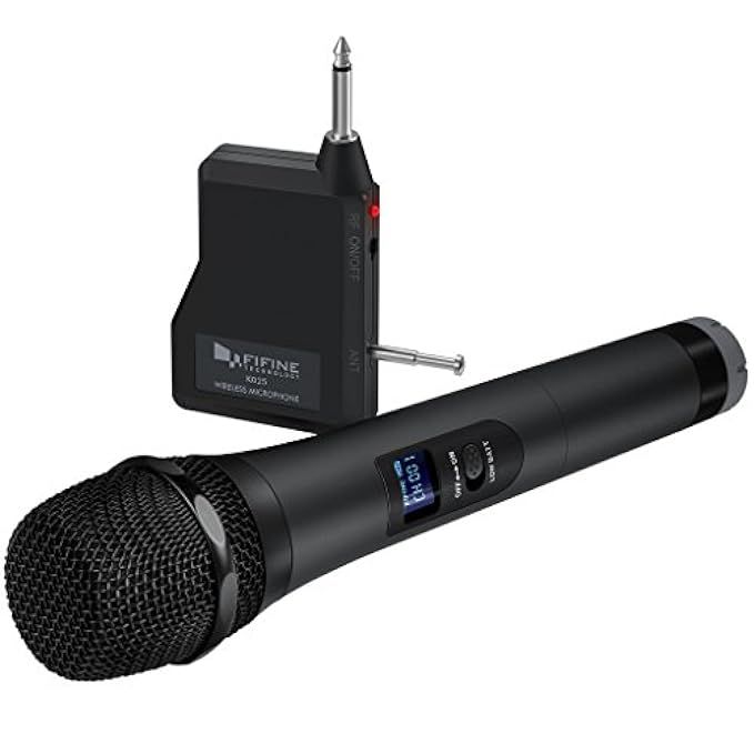 Wireless Microphone,FIFINE Handheld Dynamic Microphone Wireless mic System for Karaoke Nights and Ho | Amazon (US)