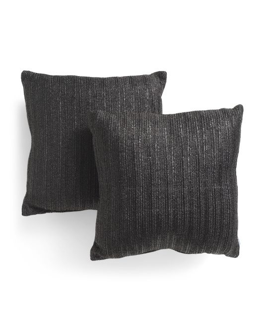 Set Of 2 18x18 Outdoor Woven Pillows | TJ Maxx