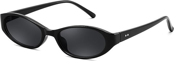 FEISEDY Retro Oval Womens Sunglasses, Trendy Cat Eye Skinny Chic Narrow Y2K 90s Small Sunnies B91... | Amazon (US)