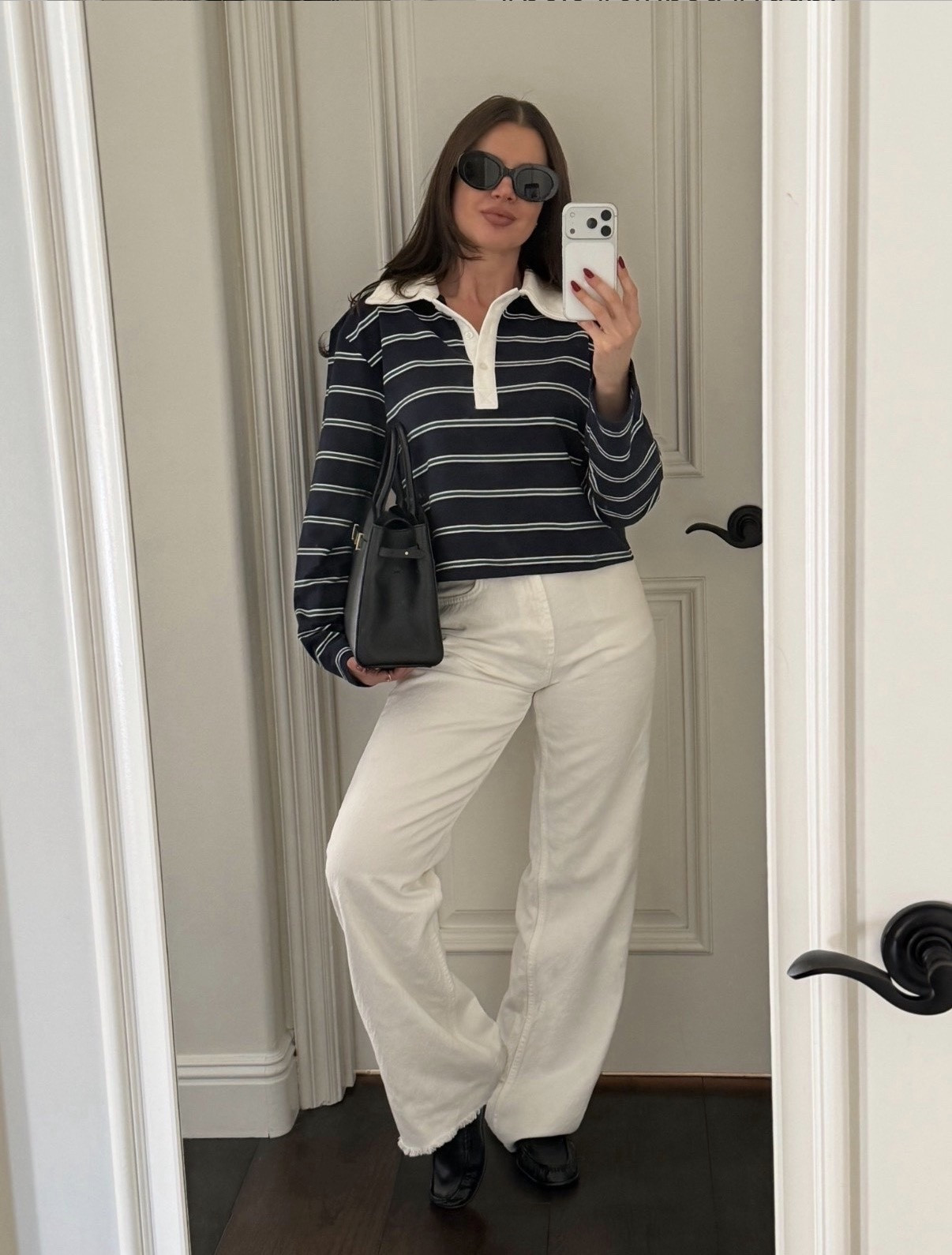 Styling a striped rugby shirt with white denim jeans and black leather loafers #loafers #jeans #rugby #polo #shirt #striped #top #shirt 

#LTKFindsUnder50 #LTKSeasonal #LTKFindsUnder100