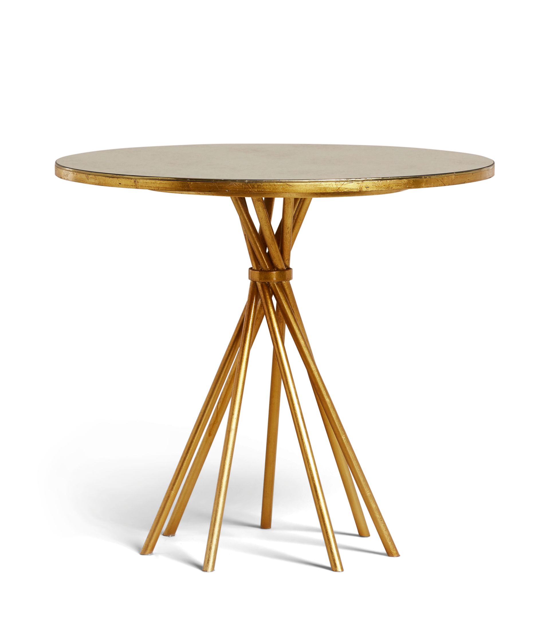 Florac Side Table – Antique Gold | OKA US