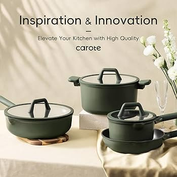 CAROTE 19pcs Nonstick Cookware Sets, Pots and Pans Set Non Stick，kitchen cookware set，Premium... | Amazon (US)