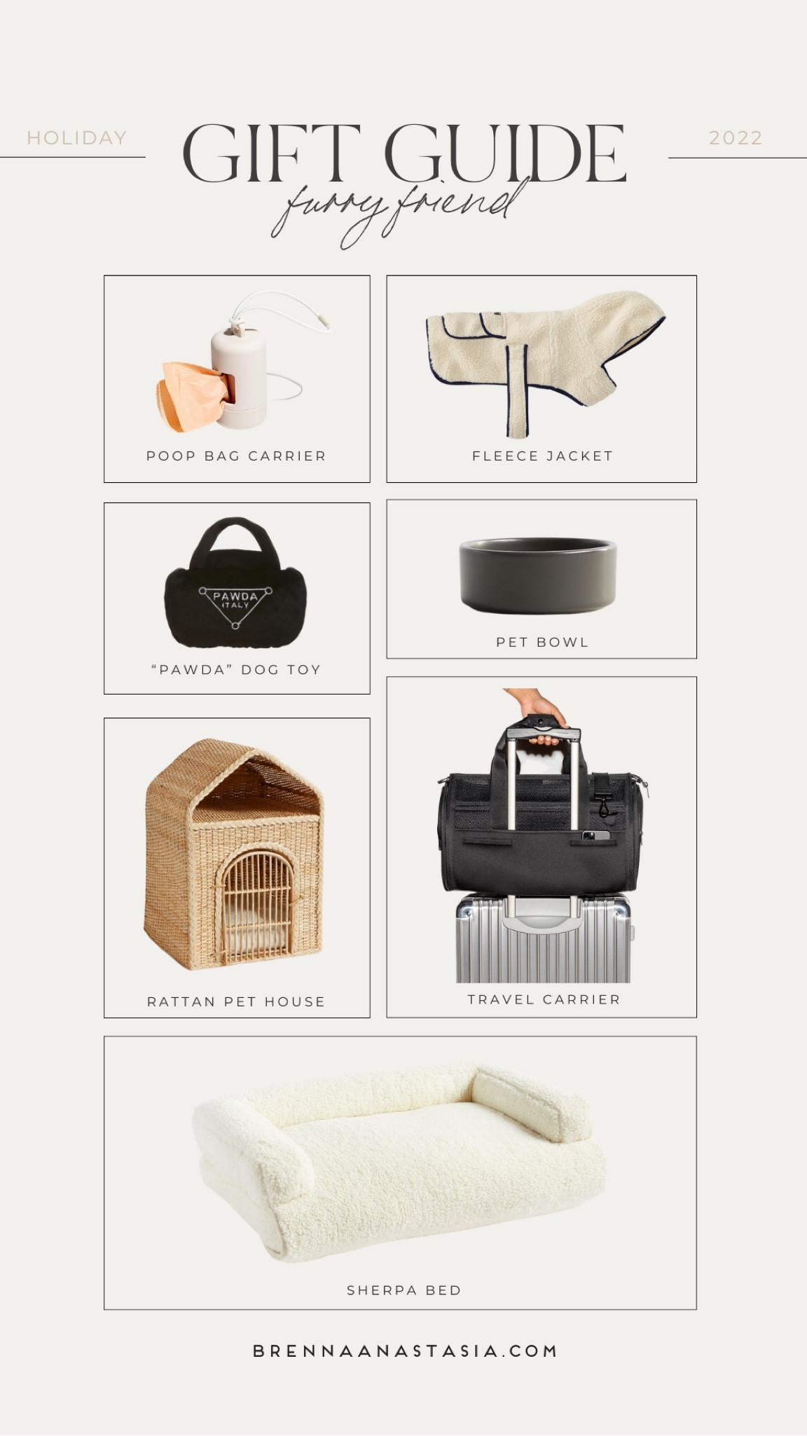 Gift ideas for a furry friend, gift ideas, holiday gift guide, gift ideas for the pet lover, pawda bag, rattan pet house, dog bowl, dog bed 

#LTKunder100 #LTKhome #LTKHoliday