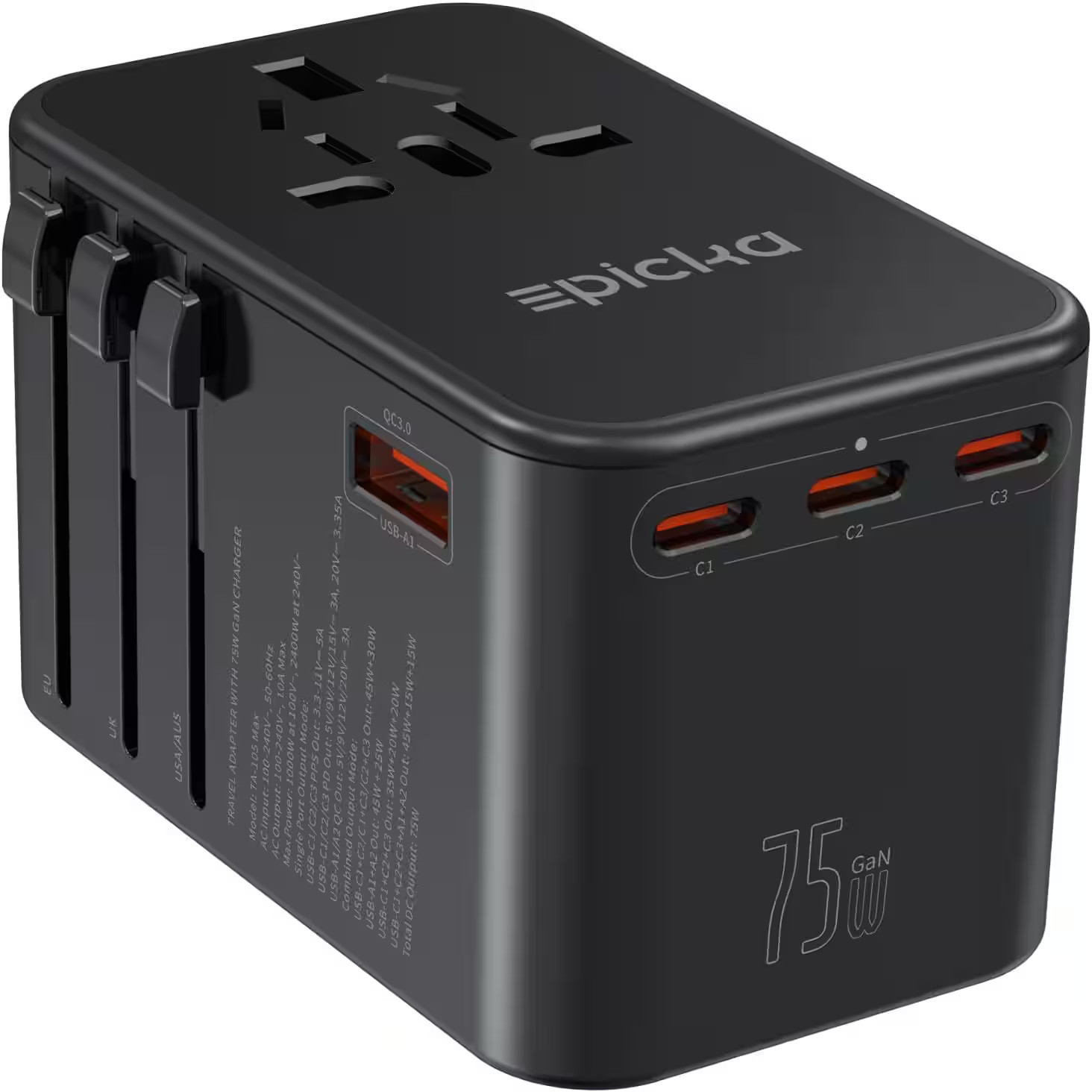 Epicka TA-105 Max Universal Travel Adapter
