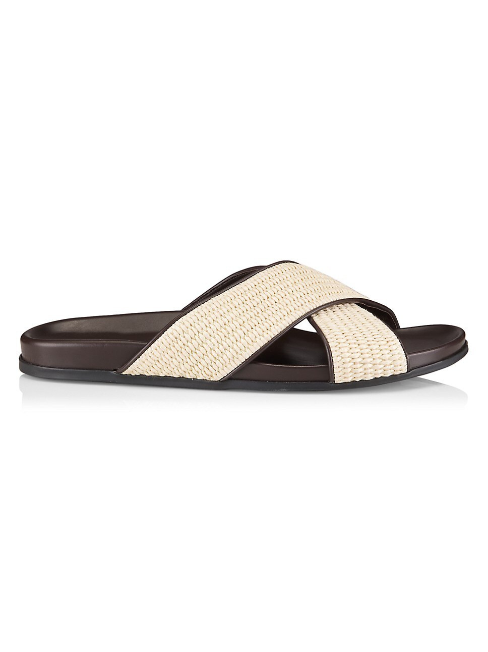Otawi Raffia & Leather Sandals | Saks Fifth Avenue