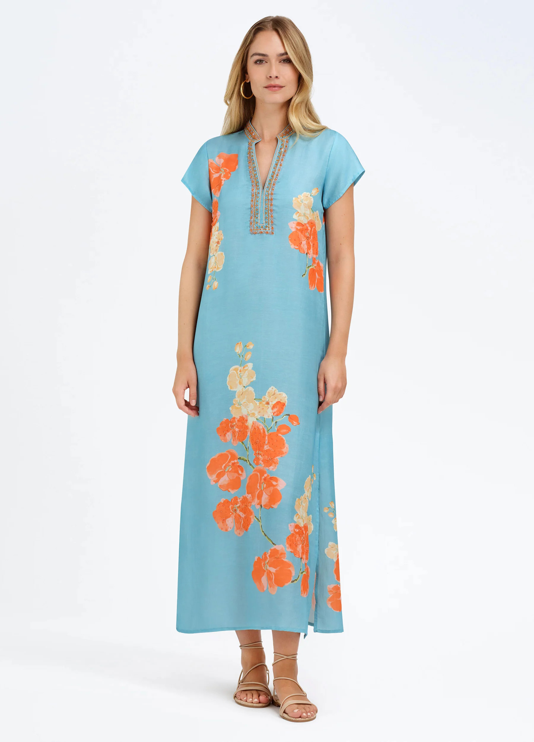 Lana Cap Sleeve Caftan | BELLA TU