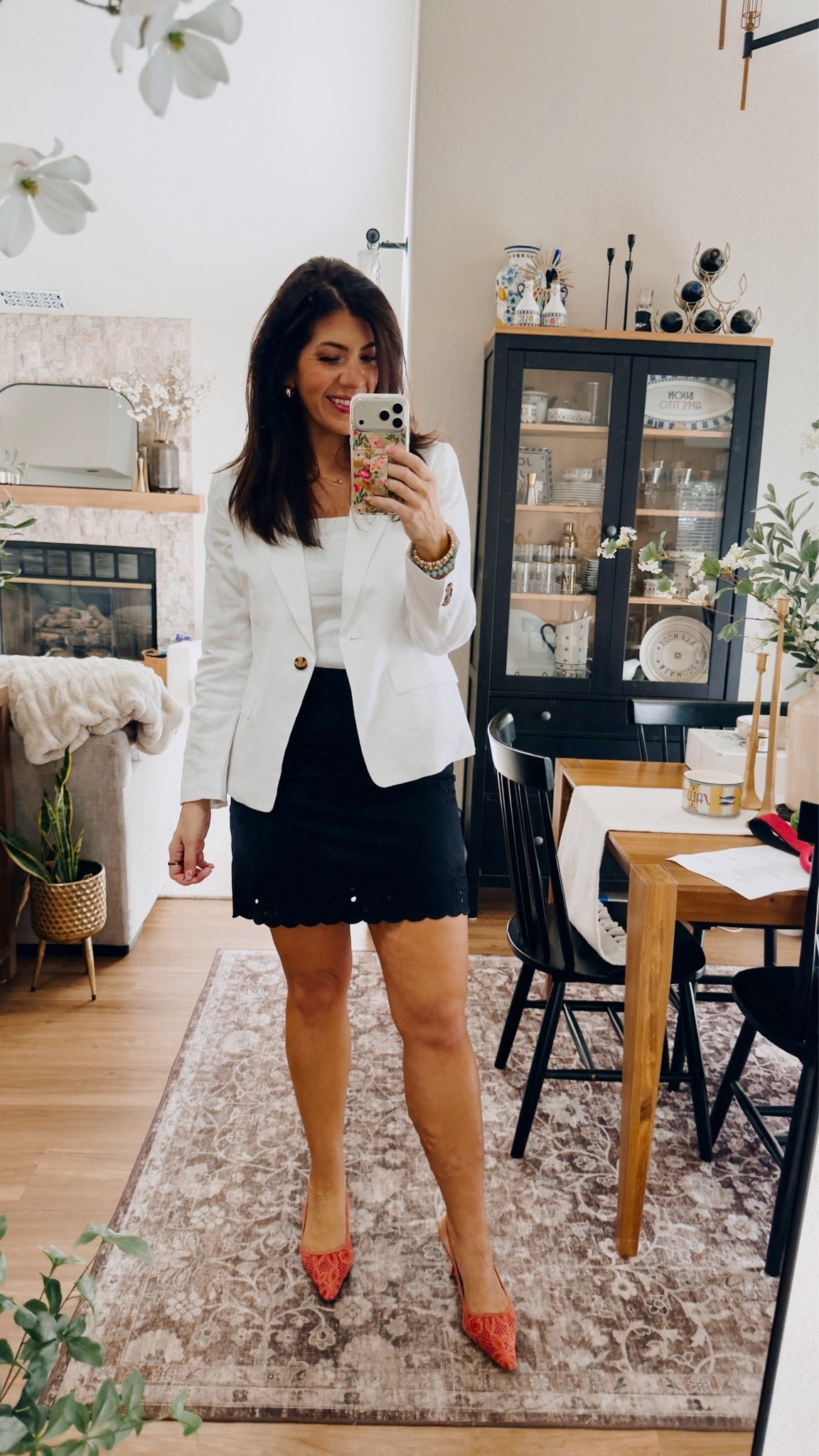 What I wore to work today
In a medium blazer and top, large skirt

#LTKMidsize #LTKTall #LTKWorkwear