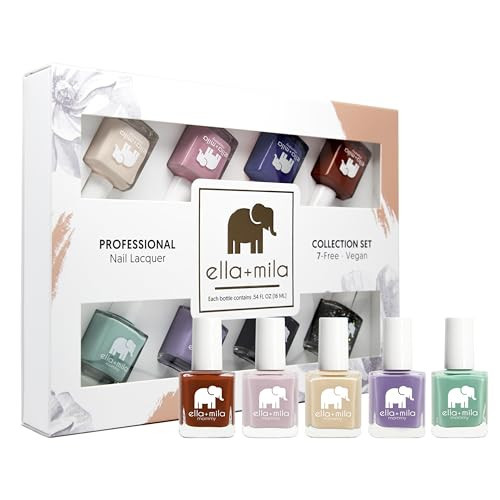 ella+mila Professional Nail Polish Set - Quick Dry Nail Polish - Long-Lasting & Chip Resistant Nail Polish Kit (Mommy Collection A - 8 Pack - 0.45 fl oz each) | Amazon (US)