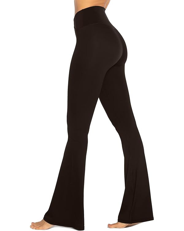 Sunzel Fleece Lined Flare Leggings Women High Waisted Tummy Control Winter Warm Thermal Flared Yo... | Amazon (US)