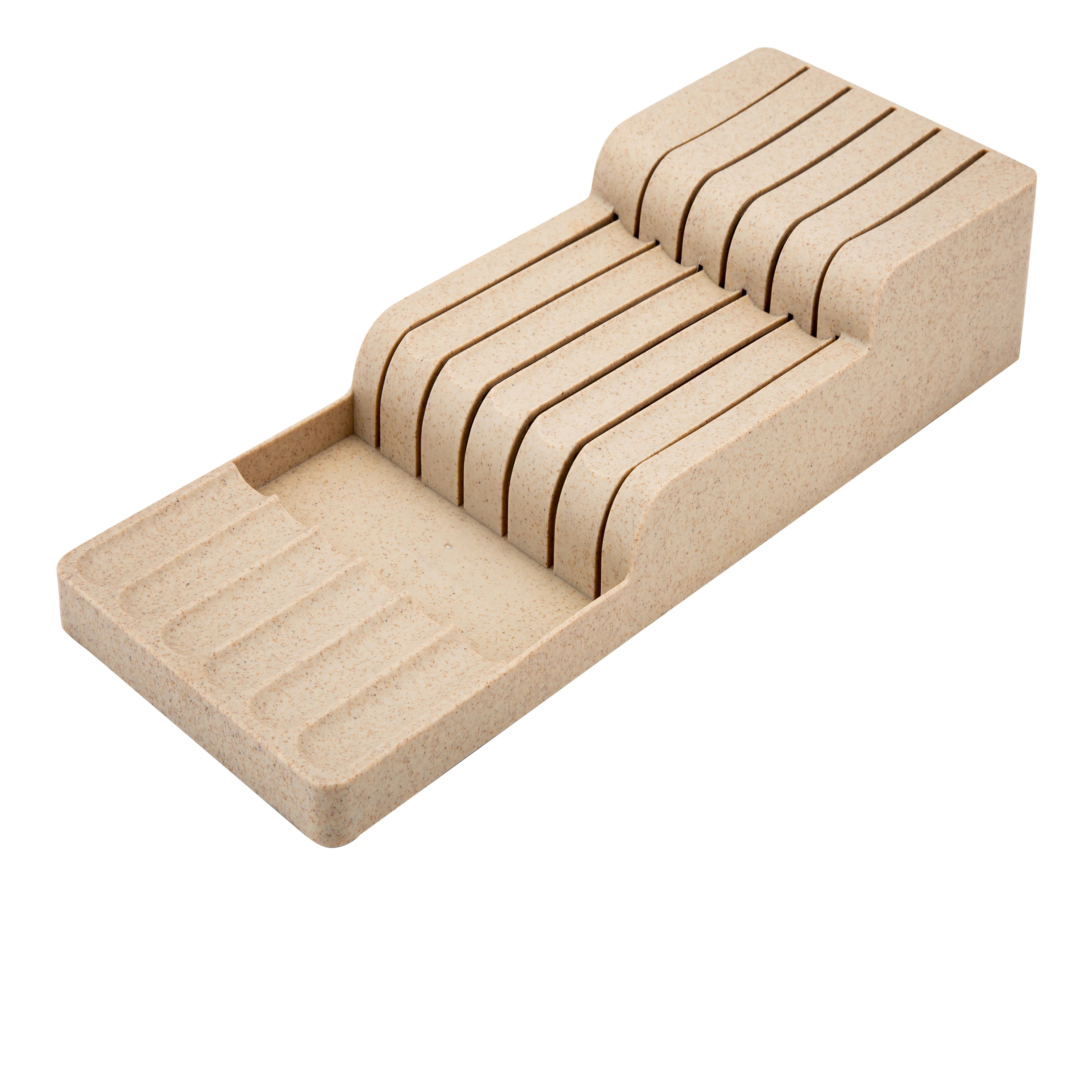 Kitchen Details 2 Tier Knife Organizer - Brown - 15.7"x 6.2"x 2.7 | Bed Bath & Beyond