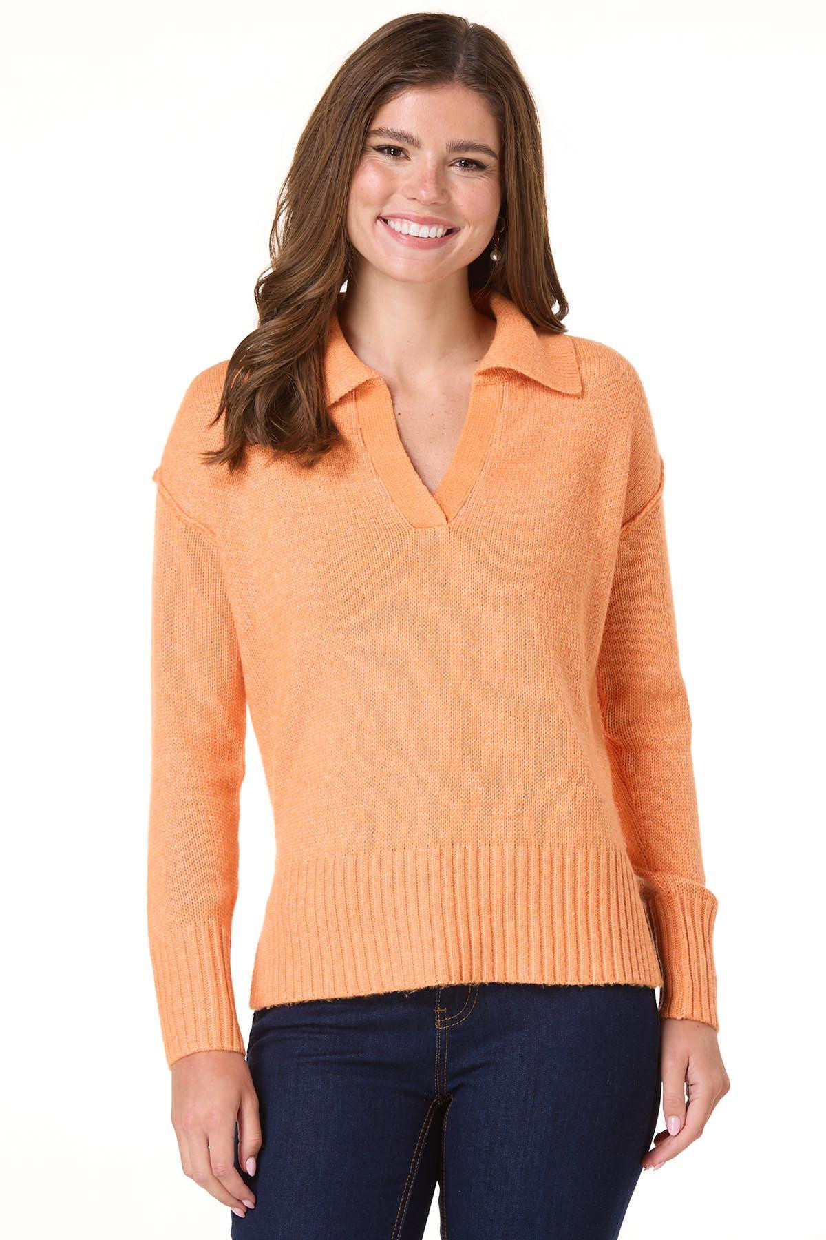 Solid Polo Sweater | Cato Fashions