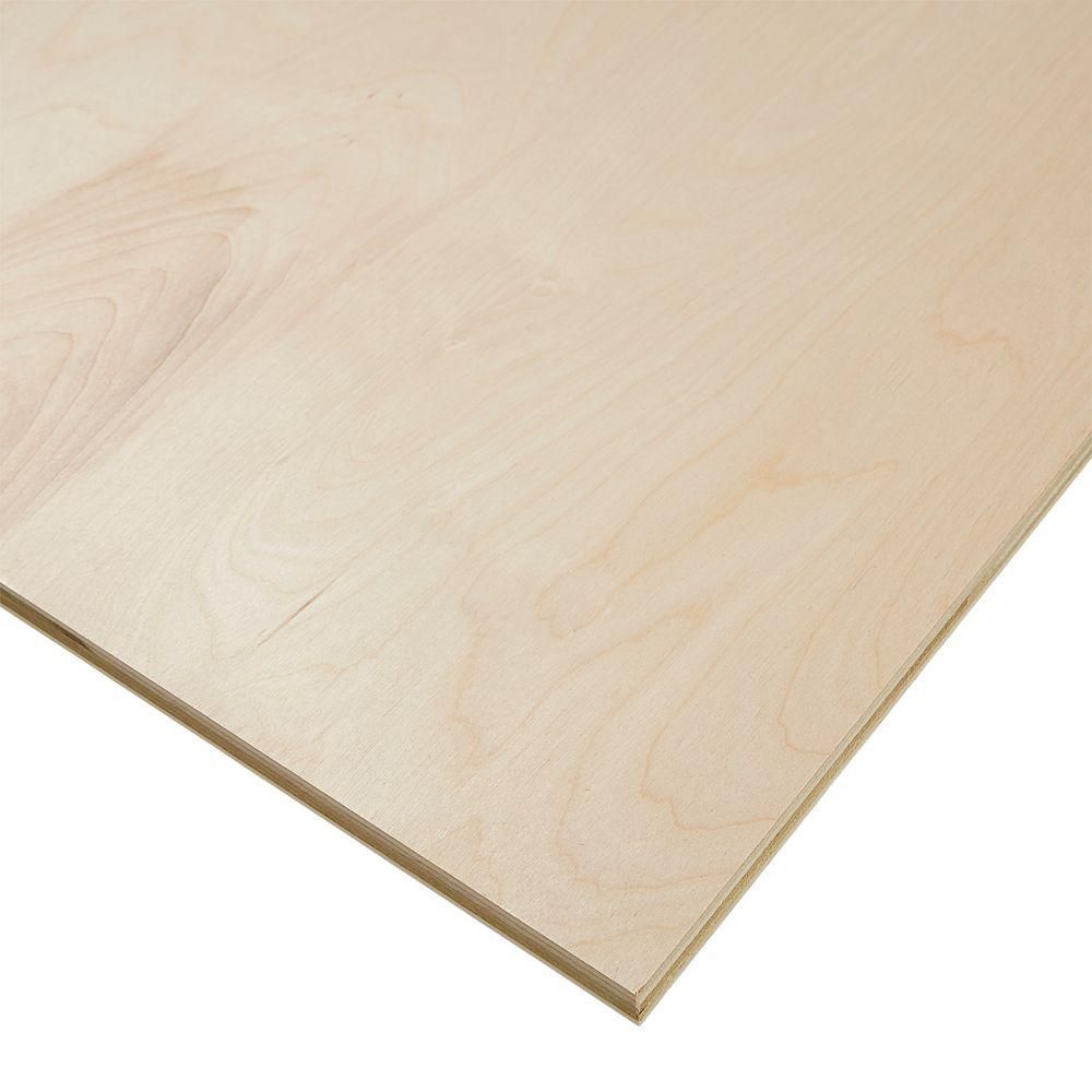 Columbia Forest Products 3/4 in. x 4 ft. x 8 ft. PureBond Birch Plywood-165921 - The Home Depot | The Home Depot