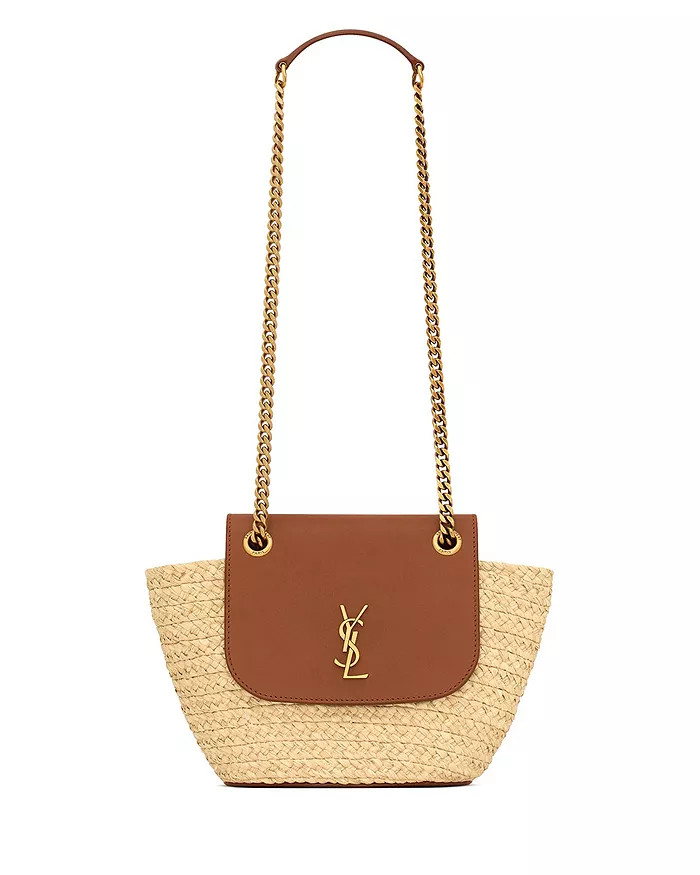 Mini Panier Raffia and Aged Vegetable-Tanned Leather Handbag | Bloomingdale's (US)